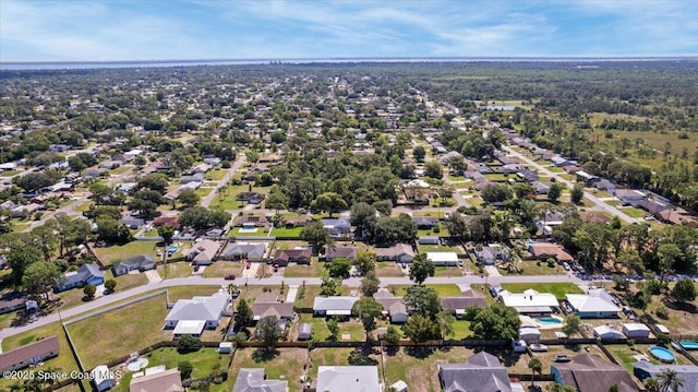 5970 Coker Ave, Cocoa, FL 32927 - aerial overview of property's location with nearby suburban area