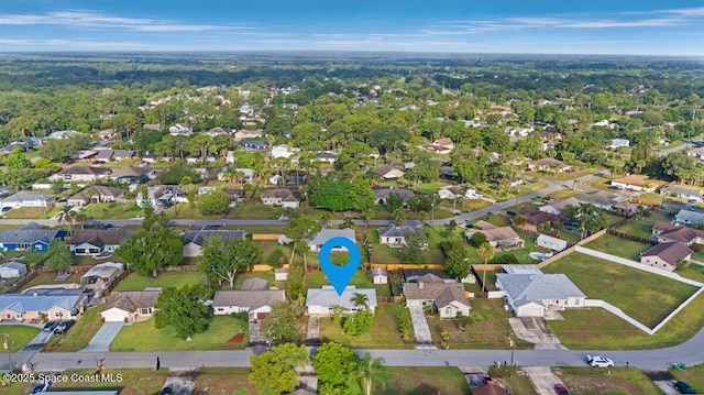 5970 Coker Ave, Cocoa, FL 32927 - aerial overview of property's location with nearby suburban area