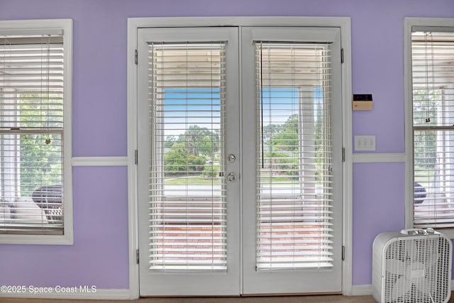 5280 Curtis Blvd, Cocoa, FL 32927 - doorway with plenty of natural light and french doors