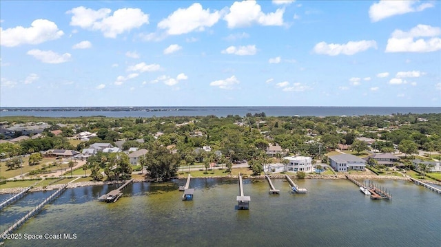 1085 Mercedes Dr, Merritt Island, FL 32952 - aerial perspective of suburban area with a large body of water
