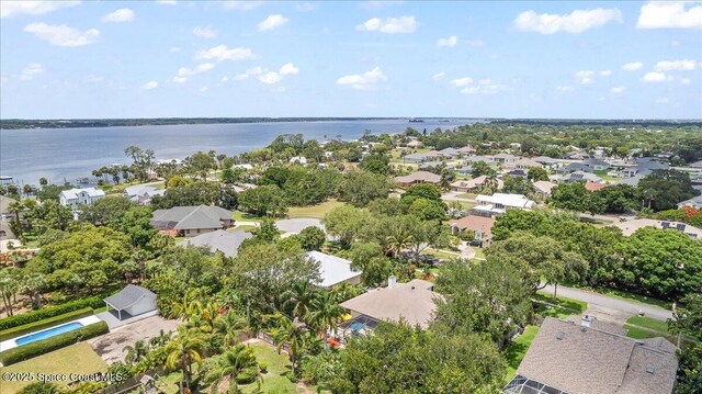 1085 Mercedes Dr, Merritt Island, FL 32952 - aerial view of residential area featuring a nearby body of water