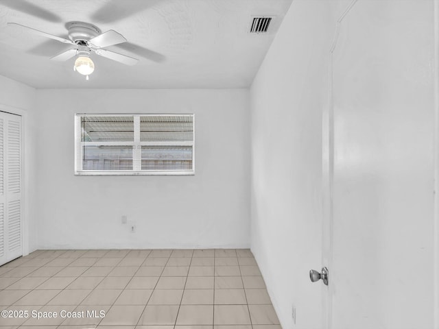 5118 Adams St, Hollywood, FL 33021 - unfurnished bedroom with a ceiling fan, baseboards, a closet, and visible vents