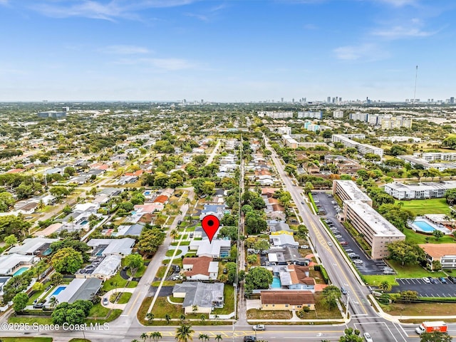 5118 Adams St, Hollywood, FL 33021 - bird's eye view featuring a view of city
