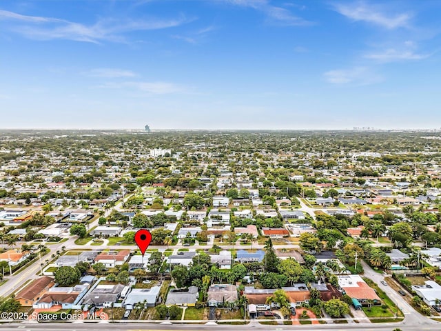 5118 Adams St, Hollywood, FL 33021 - aerial view of property and surrounding area featuring nearby suburban area