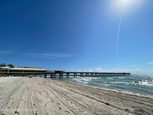 5118 Adams St, Hollywood, FL 33021 - view of home's community with view of water and beach and a pier
