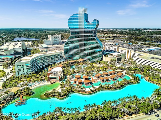 5118 Adams St, Hollywood, FL 33021 - bird's eye view of a pool