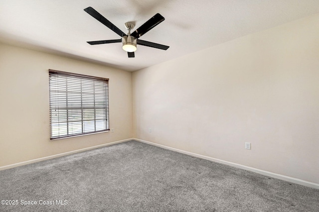 3202 Arden Cir, Melbourne, FL 32934 - unfurnished room featuring carpet flooring, ceiling fan, and baseboards