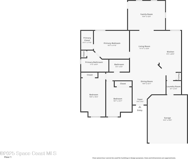 1265 Giralda Cir NW, Palm Bay, FL 32907 - room layout