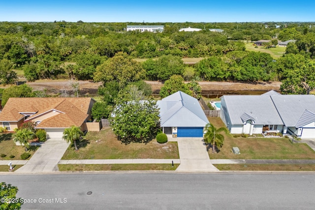 aerial view of property and surrounding area