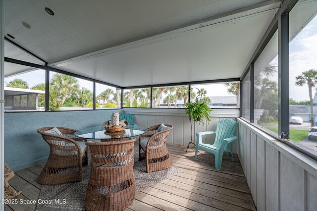 8 Cove Rd Unit 8-B, Melbourne Beach, FL 32951 - sunroom featuring healthy amount of natural light
