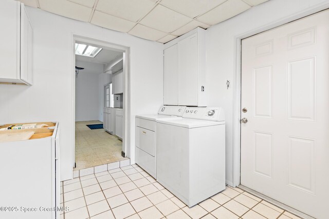 315 Cherry Ave, Merritt Island, FL 32953 - clothes washing area featuring independent washer and dryer and light tile patterned floors