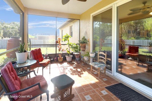 249 Franzing St, Palm Bay, FL 32908 - sunroom / solarium with ceiling fan