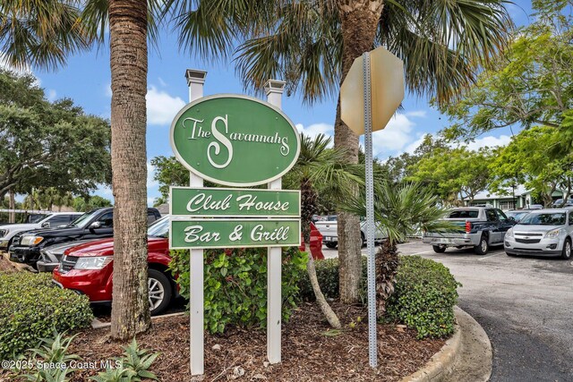 4220 Savannahs Trl, Merritt Island, FL 32953 - community / neighborhood sign featuring uncovered parking