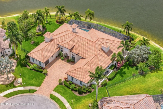 7346 Gorda Peak Ct, Melbourne, FL 32940 - view from above of property with a large body of water