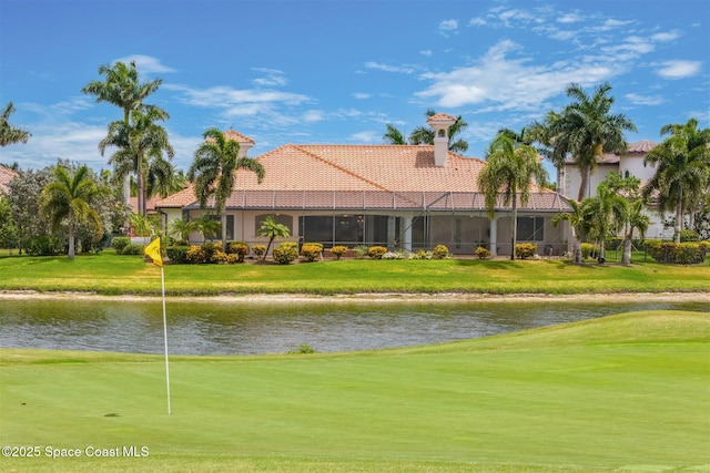 7346 Gorda Peak Ct, Melbourne, FL 32940 - water view featuring a golf course