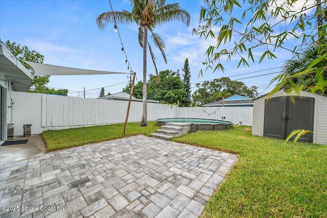215 Jefferson Ave, Cape Canaveral, FL 32920 - view of yard featuring a patio