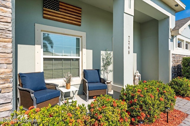 7268 Preserve Pointe Dr, Merritt Island, FL 32953 - view of covered porch
