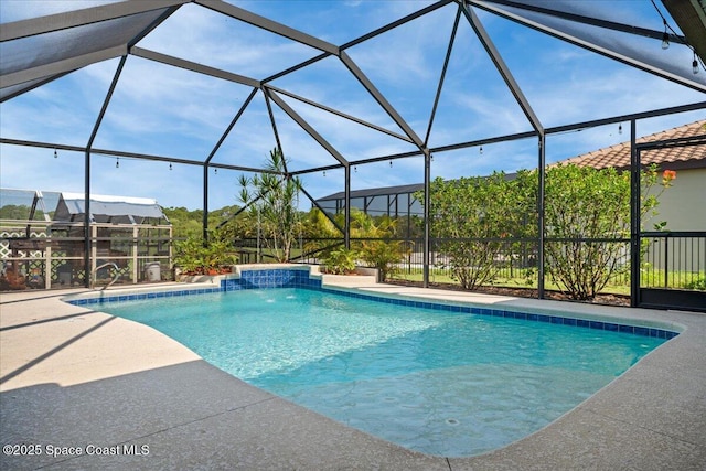 7268 Preserve Pointe Dr, Merritt Island, FL 32953 - outdoor pool with a patio and a lanai