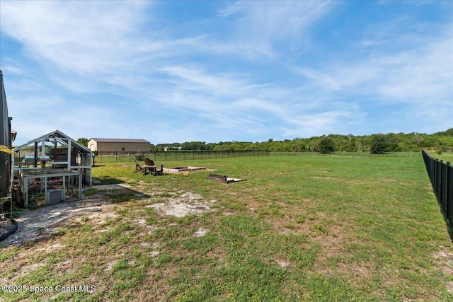 7268 Preserve Pointe Dr, Merritt Island, FL 32953 - view of yard with a view of rural / pastoral area and a fire pit