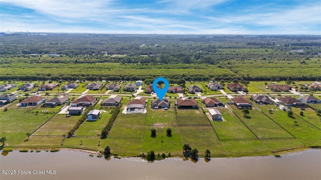7268 Preserve Pointe Dr, Merritt Island, FL 32953 - aerial perspective of suburban area featuring a nearby body of water and a forest