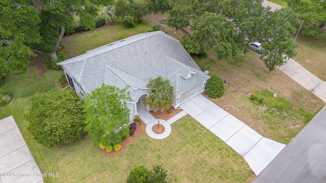 view from above of property