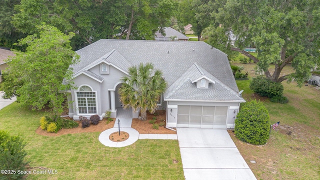 view from above of property