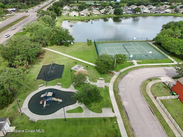 354 Dryden Cir, Cocoa, FL 32926 - bird's eye view of a large body of water