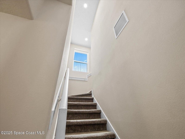 354 Dryden Cir, Cocoa, FL 32926 - staircase with recessed lighting