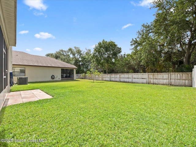 354 Dryden Cir, Cocoa, FL 32926 - view of yard with cooling unit and a patio area