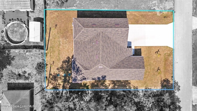 998 Wacona St SE, Palm Bay, FL 32909 - view from above of property with property boundaries highlighted