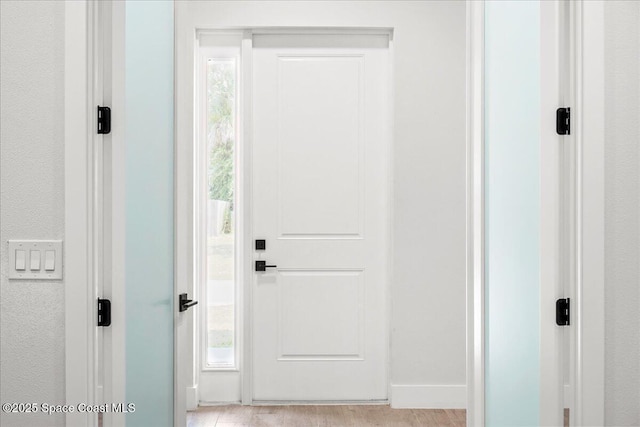 998 Wacona St SE, Palm Bay, FL 32909 - entryway with plenty of natural light, light wood-style floors, and baseboards