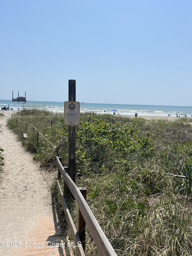 113 Harbor Dr, Cape Canaveral, FL 32920 - water view featuring local beach