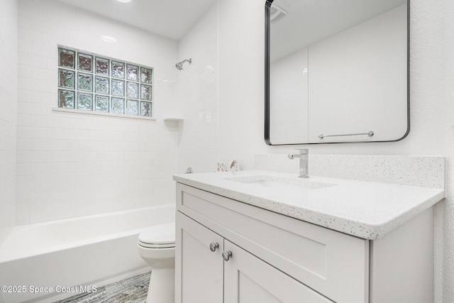 113 Harbor Dr, Cape Canaveral, FL 32920 - bathroom featuring vanity and washtub / shower combination
