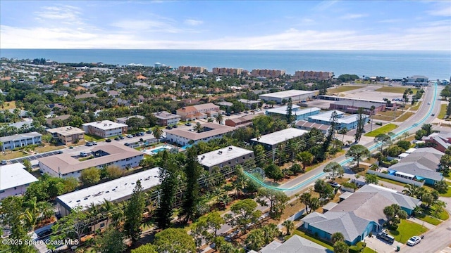 drone / aerial view of a large body of water