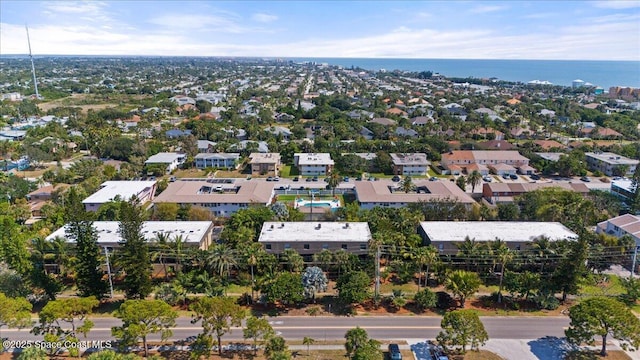 aerial view of a large body of water