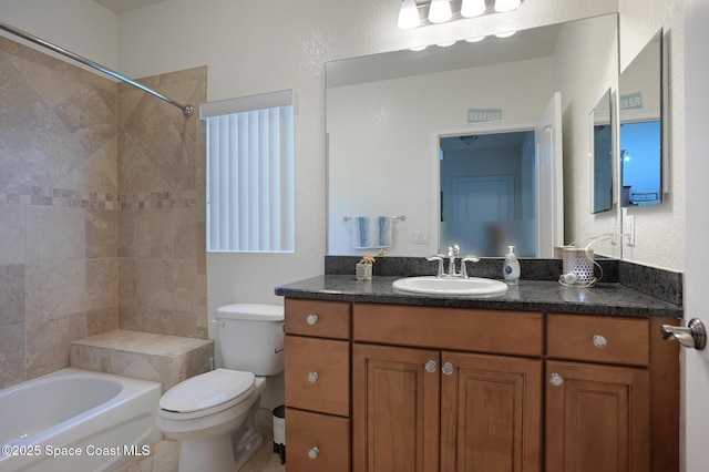 127 Lancha Cir Unit 204, Satellite Beach, FL 32937 - full bath featuring toilet, vanity, and washtub / shower combination