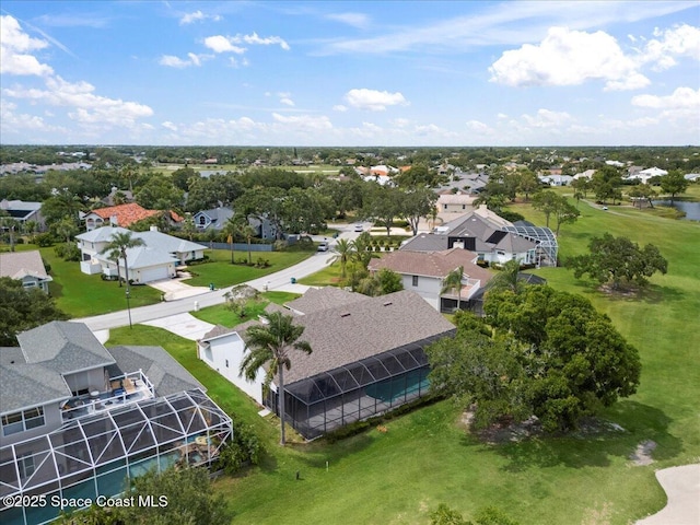 aerial view of residential area