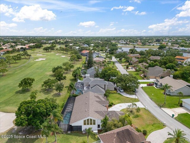 649 Spring Lake Dr, Melbourne, FL 32940 - aerial view of residential area featuring a nearby body of water and a golf club