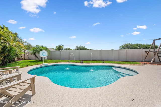 4065 Harvest Cir, Rockledge, FL 32955 - view of pool featuring a fenced backyard and a patio
