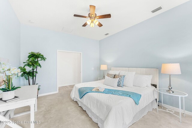 6794 Vista Hermosa Dr, Melbourne, FL 32940 - carpeted bedroom featuring baseboards and a ceiling fan