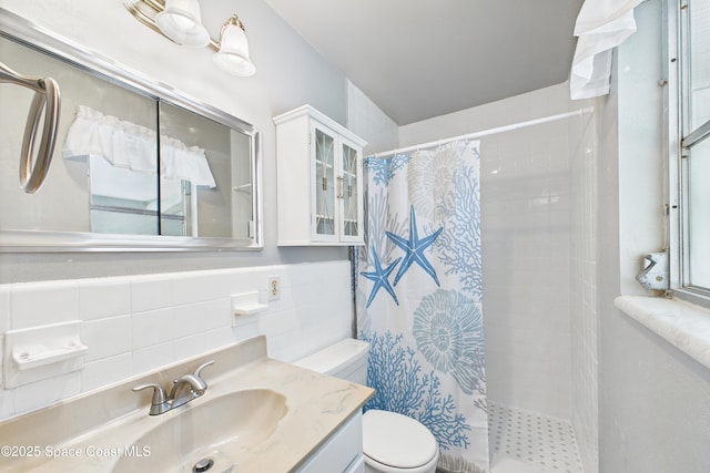 959 Eyerly Ln NE, Palm Bay, FL 32905 - full bath with tile walls, a tile shower, and vanity