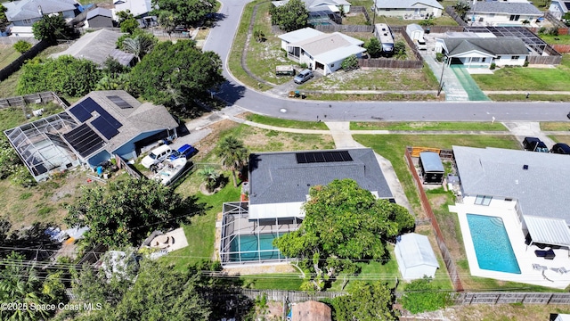 959 Eyerly Ln NE, Palm Bay, FL 32905 - aerial view of residential area featuring a pool area