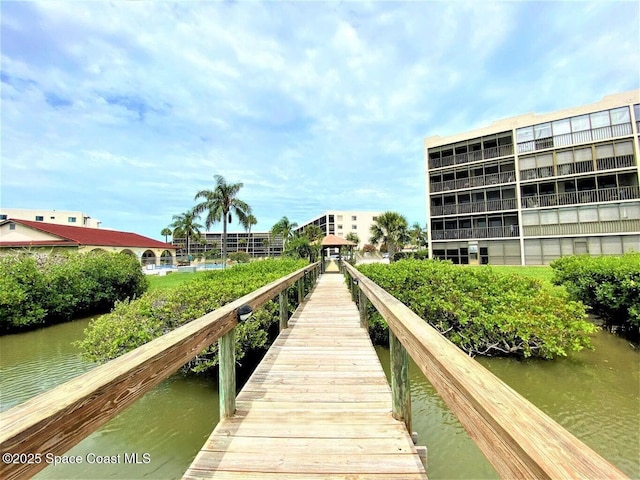 5807 N Atlantic Ave Unit 521, Cape Canaveral, FL 32920 - dock with a water view