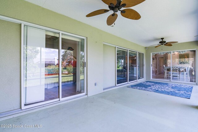 1132 Cypress Trace Dr, Melbourne, FL 32940 - view of patio / terrace with a ceiling fan