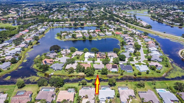 1132 Cypress Trace Dr, Melbourne, FL 32940 - view of property location with nearby suburban area and a large body of water