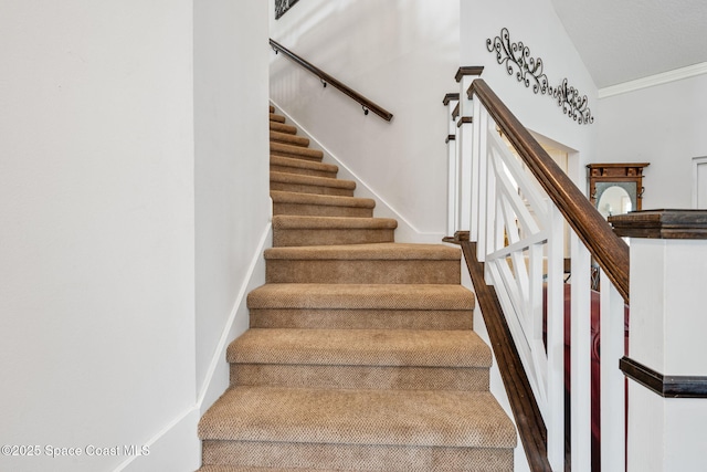 2449 Willowbrook Rd, Merritt Island, FL 32952 - stairway with ornamental molding
