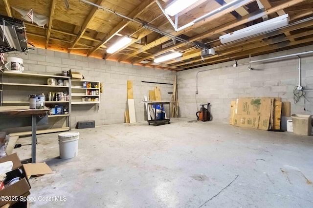 5230 Everett St, Cocoa, FL 32927 - below grade area with concrete block wall