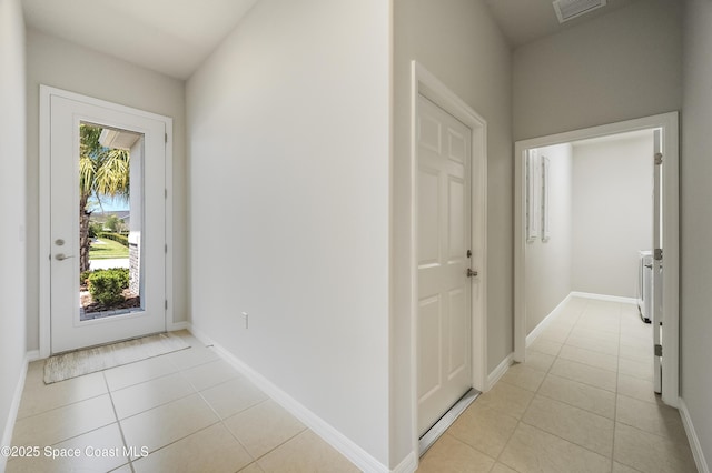 2679 Avalonia Dr, Melbourne, FL 32940 - foyer entrance featuring light tile patterned floors