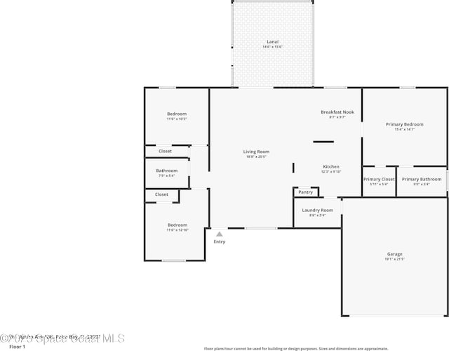 701 Agena Ave NW, Palm Bay, FL 32907 - floor plan / room layout