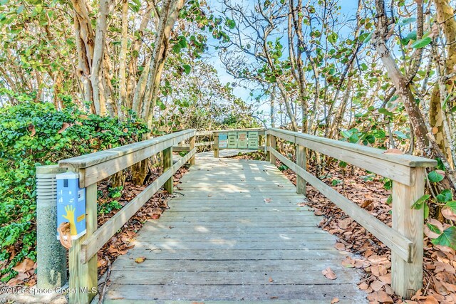 411 Dove Ln Unit 6-11, Satellite Beach, FL 32937 - view of wooden deck